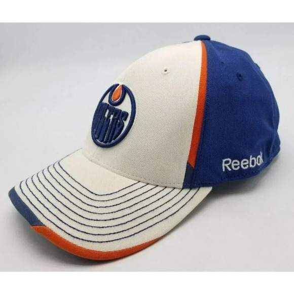Edmonton Oilers Colorblock NHL Reebok Center Ice Collection Fitted Hat Size L/XL - Picture 3 of 6